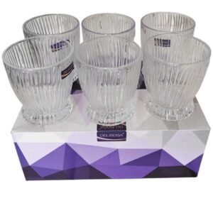 DSKB162-1A DELISOGA GLASS CUP 280ML 6P